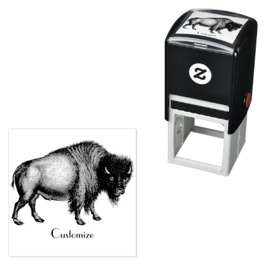 Big Bison Buffalo Thunder_Cove Zelfinktende Stempel (In situ)