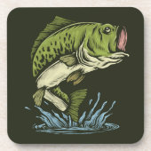 Big Bite Bass Onderzetter | Onderzetter van de gro (Voorkant)