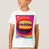 Big Bite Hot Dog - de kolossale hotdog-chronische T-shirt (Voorkant)