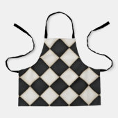 Big Black & Antiek White Diamonds Small Schort (Voorkant)