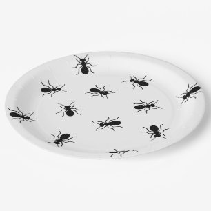 Big Black Ants Funny Picnic of BBQ Novelty Papieren Bordje