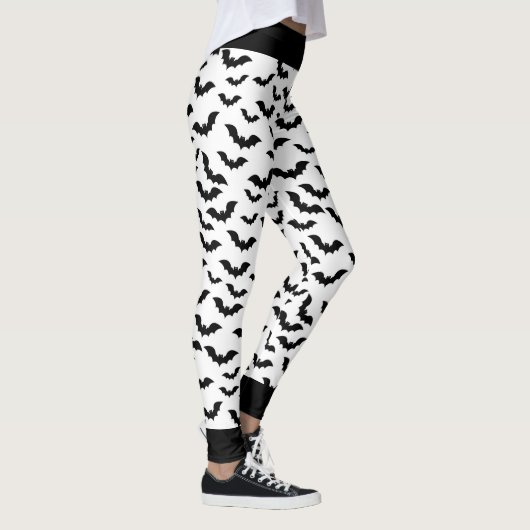 Big Black Bats Halloween Pants Leggings (Rechts)