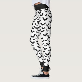 Big Black Bats Halloween Pants Leggings