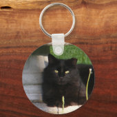 Big Black Cat ~ sleutelhanger (Voorkant)