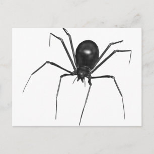 Big Black Creepy 3D-spin Briefkaart