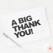 Big Black Dank je Rechthoekige Sticker (Envelop)