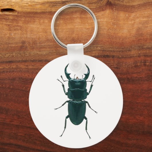 Big Black Dung Beetle Sleutelhanger (Voorkant)