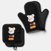 Big black-eared mouse ovenwant & pannenlap set (Voorkant / Achterkant)