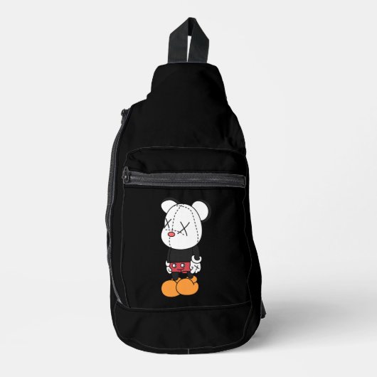Big black-eared mouse sling bag (Voorkant)