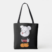 Big black-eared mouse tote bag (Achterkant)