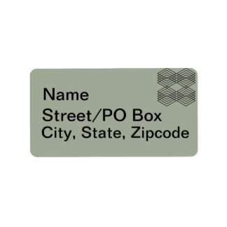 Big Black en White Diamonds Horizontale XL Etiket