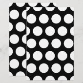 Big Black en White Polka Dots (Voorkant / Achterkant)