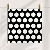 Big Black en White Polka Dots Poster