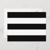 Big Black en White Stripes Briefkaart (Voorkant / Achterkant)