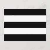 Big Black en White Stripes Briefkaart (Voorkant)