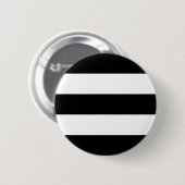 Big Black en White Stripes Ronde Button 5,7 Cm (Voorkant /achterkant)