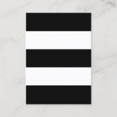 Big Black en White Stripes Visitekaartje (Voorkant)