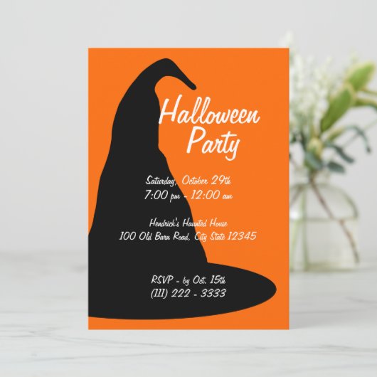 Big Black Halloween Pet Kaart (Staand voorkant)