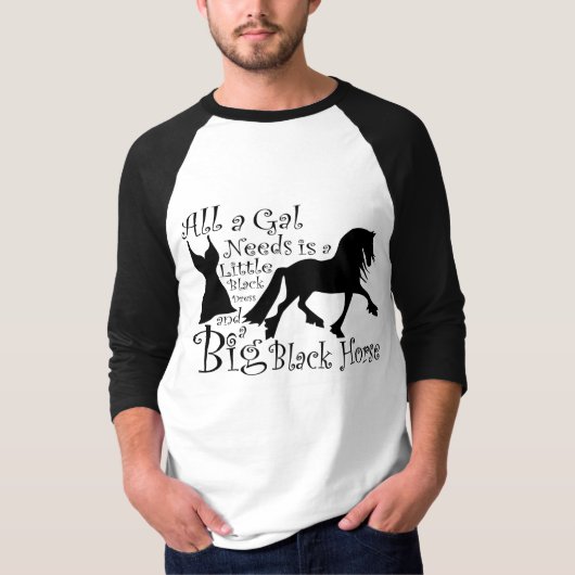 Big Black Horse T-shirt (Voorkant)