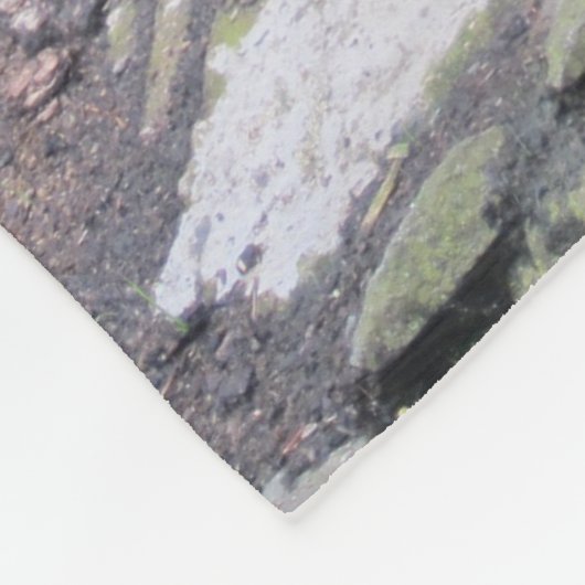 Big Black Jaguar Cat op zondag in Rock Fleece Deken (Hoek)