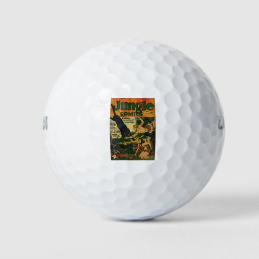 Big Black Jaguar - Koning van het Oerwoud - Luipaa Golfballen (Voorkant)