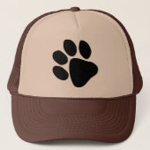 Big Black Pawprint Dog Trainer Veterinarian Pet (Voorkant)