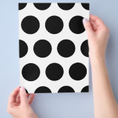Big Black Polka Dots Flyer (Hand)