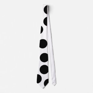 Big Black Polka Dots op achtergrond Stropdas