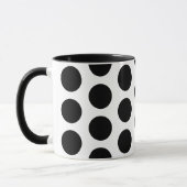 Big Black Polka Dots Patroon Mok (Links)