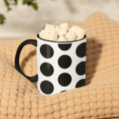 Big Black Polka Dots Patroon Mok