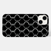 Big Black Scallops Case-Mate iPhone Case (Achterkant (horizontaal))