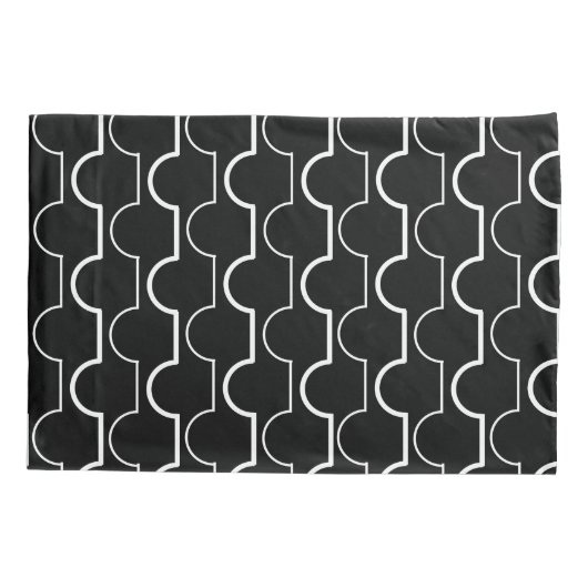 Big Black Scallops Kussensloop (Achterkant)