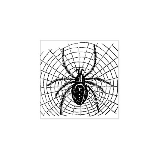 Big Black Spider Rubber Stamp Rubberstempel (Afrduk)