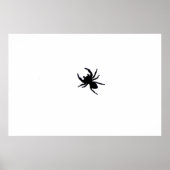 Big Black Spider Zwart-wit Art Poster (Voorkant)