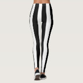 Big Black White - Leggings met verticale strepen (Achterkant)