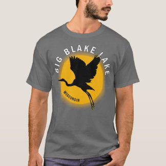 Big Blake Lake in Wisconsin Heron Sunrise T-shirt