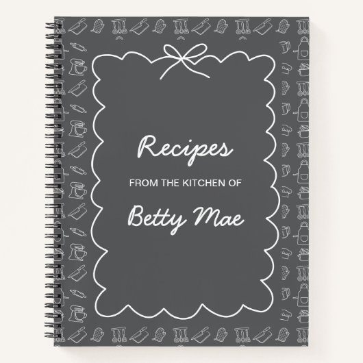 Big Blank Cookbook Write Your Own Favorite Recipe  Notitieboek (Voorkant)