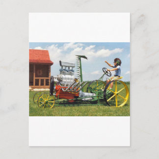 Big Block Lawn Mower Briefkaart