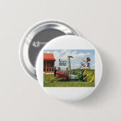 Big Block Lawn Mower Ronde Button 5,7 Cm (Voorkant /achterkant)