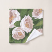 Big Bloom Camellia Charm Bad Handdoek (Wasdoekje)