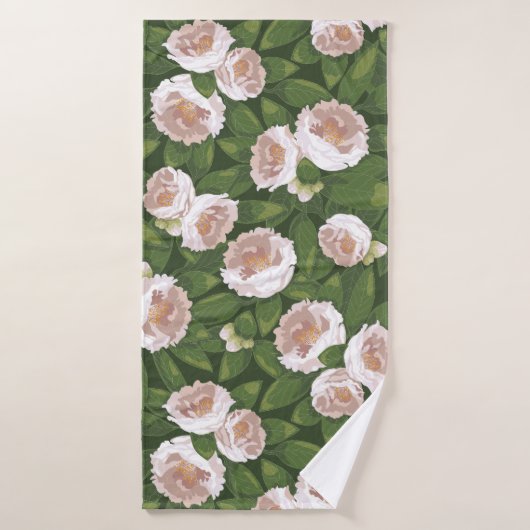Big Bloom Camellia Charm Badhanddoek (Badhanddoek)