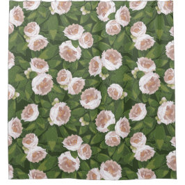 Big Bloom Camellia Charm Douchegordijn