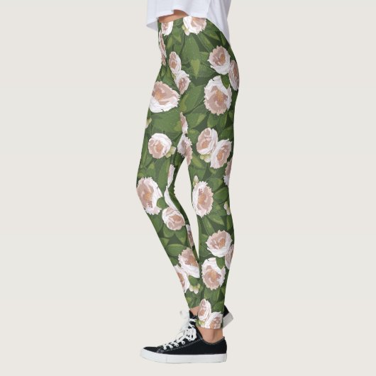 Big Bloom Camellia Charm Leggings (Links)