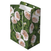 Big Bloom Camellia Charm Medium Cadeauzakje (Achterkant Gekanteld)