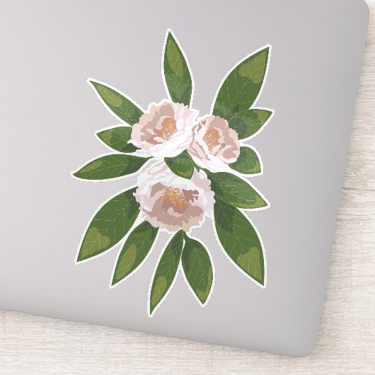 Big Bloom Camellia Charm Sticker (Detail)