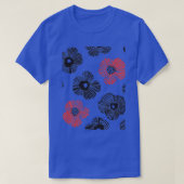 Big Blooming Daisies Flowers Pattern T-shirt (Design voorkant)