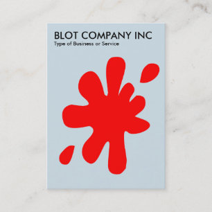 Big Blot - Rood op Bleek blauw D0E8 Visitekaartje