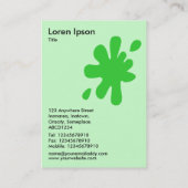 Big Blot - Spring Green op Bleke groene CCFFCC Visitekaartje (Achterkant)
