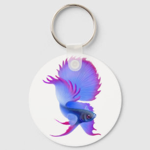 Big Blue Betta Fish Sleutelhanger