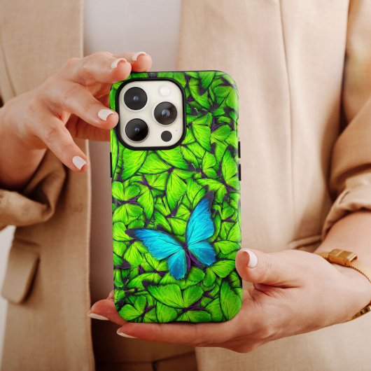Big Blue Butterfly iPhone | iPhone-Butterfly 13 Case-Mate iPhone Case